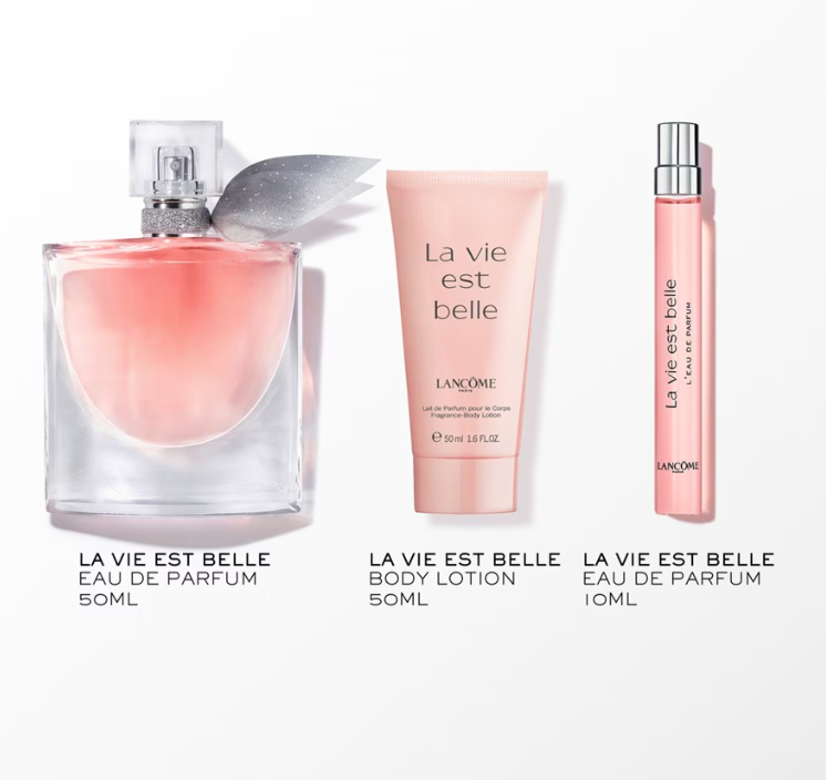 Lancôme La Vie Est Belle Giftset Eau de Parfum Spray 50 ml + 10 ml + Body Lotion 50 ml