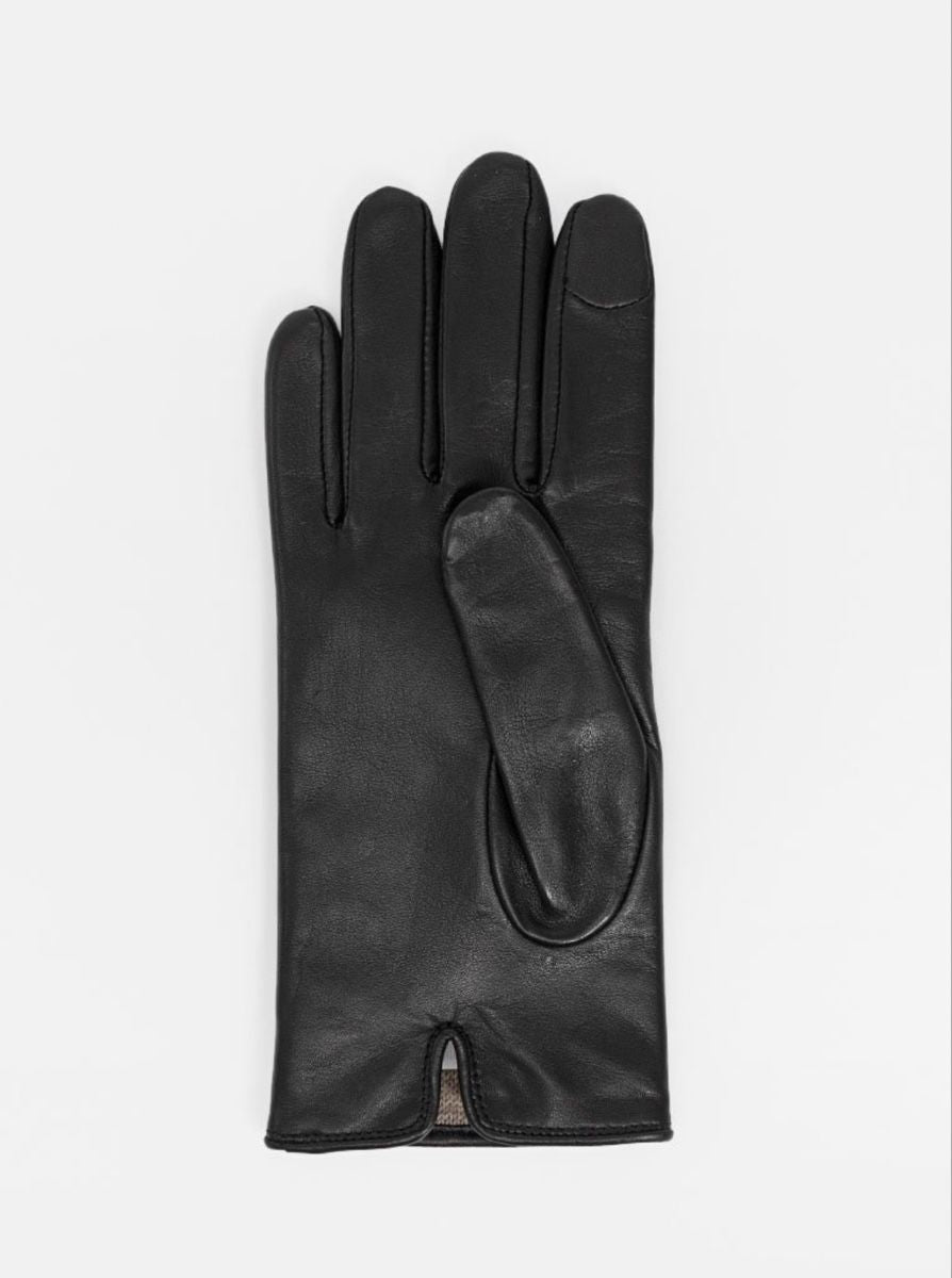 Coach 100% Leather Gloves, Winter Essential (Black, Size 7.5)