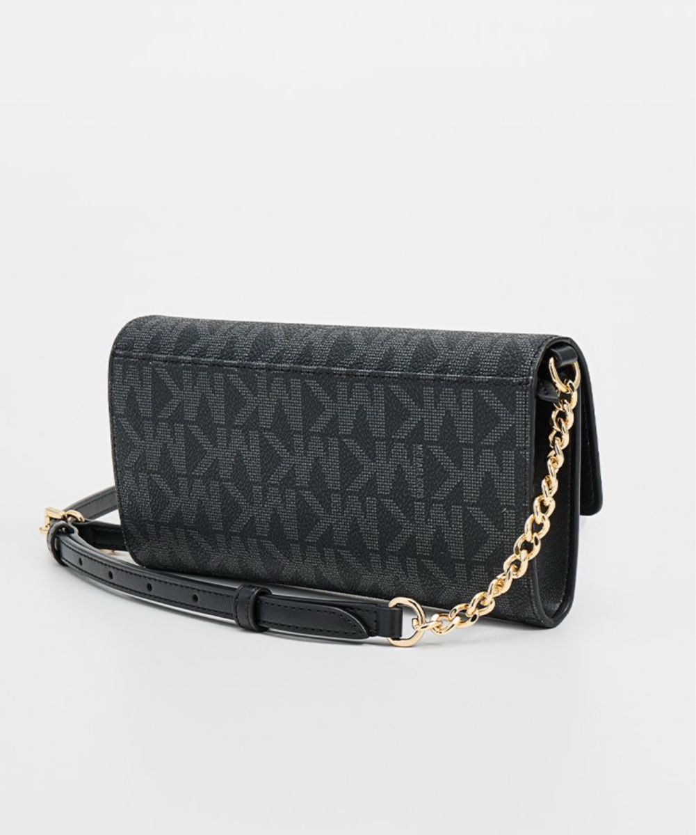 Michael Kors Wallet on Chain Crossbody Bag / Clutch (Black, Blue)