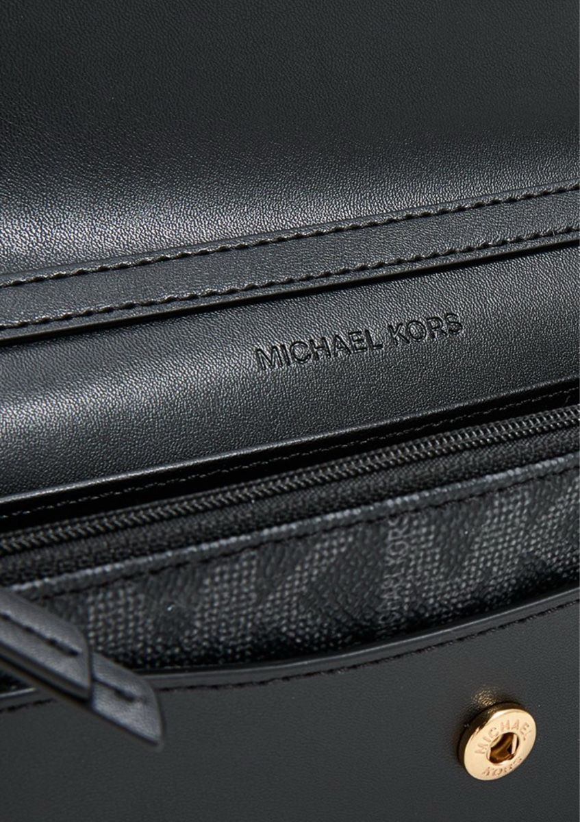 Michael Kors Wallet on Chain Crossbody Bag / Clutch (Black, Blue)