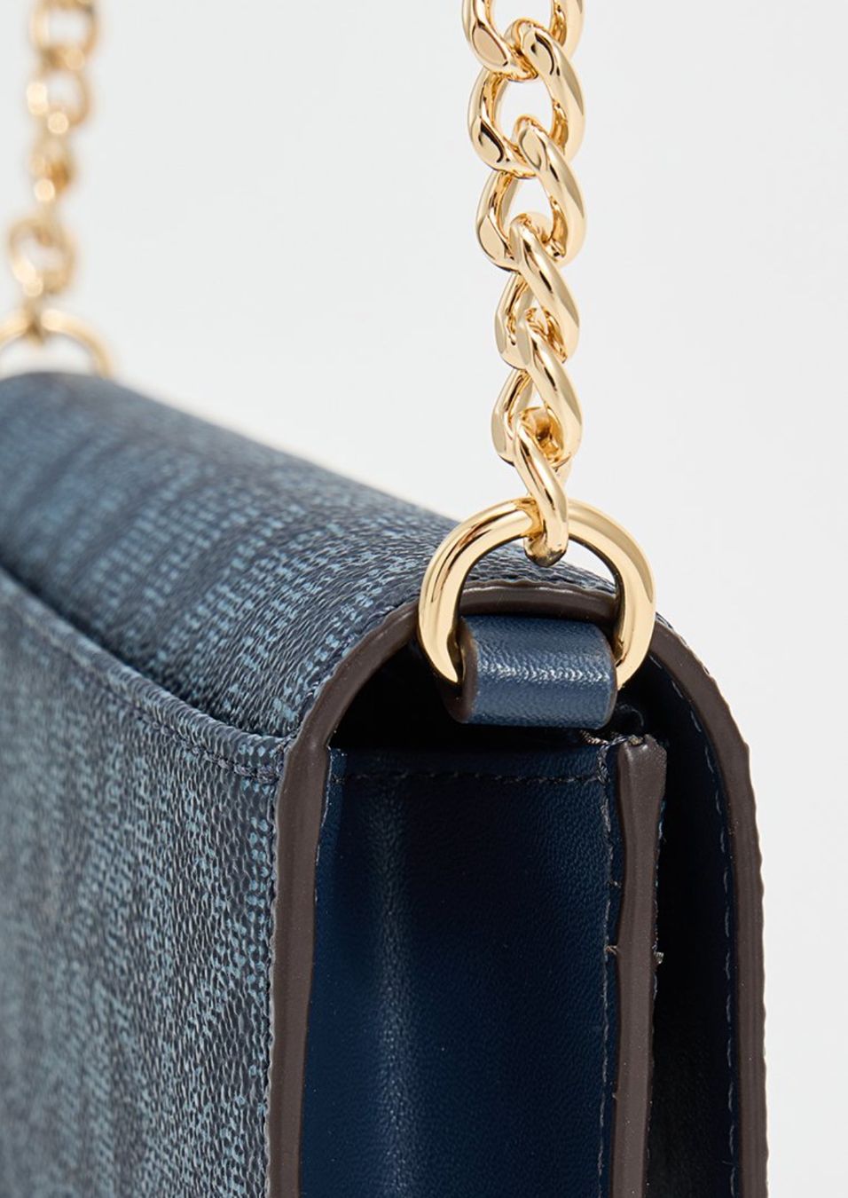 Michael Kors Wallet on Chain Crossbody Bag / Clutch (Black, Blue)